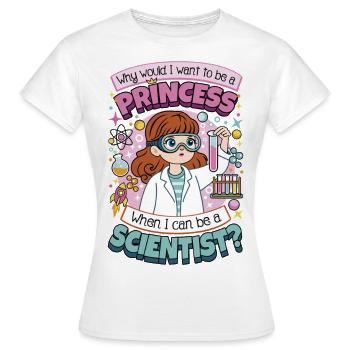 Je peux être un scientifique - T-shirt Femme - blanc - Devant - AI Model Female 172 dark (172cm)