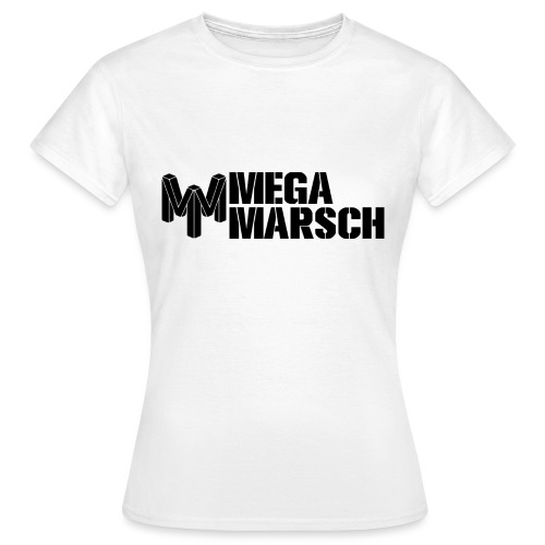 Megamarsch Logo (schwarz) - Frauen T-Shirt