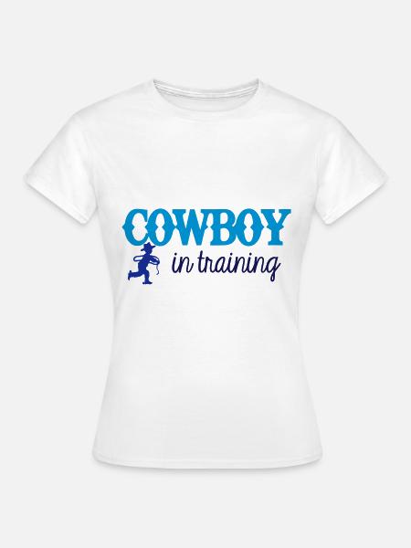 Cowboy Training - Frauen T-Shirt - Weiß