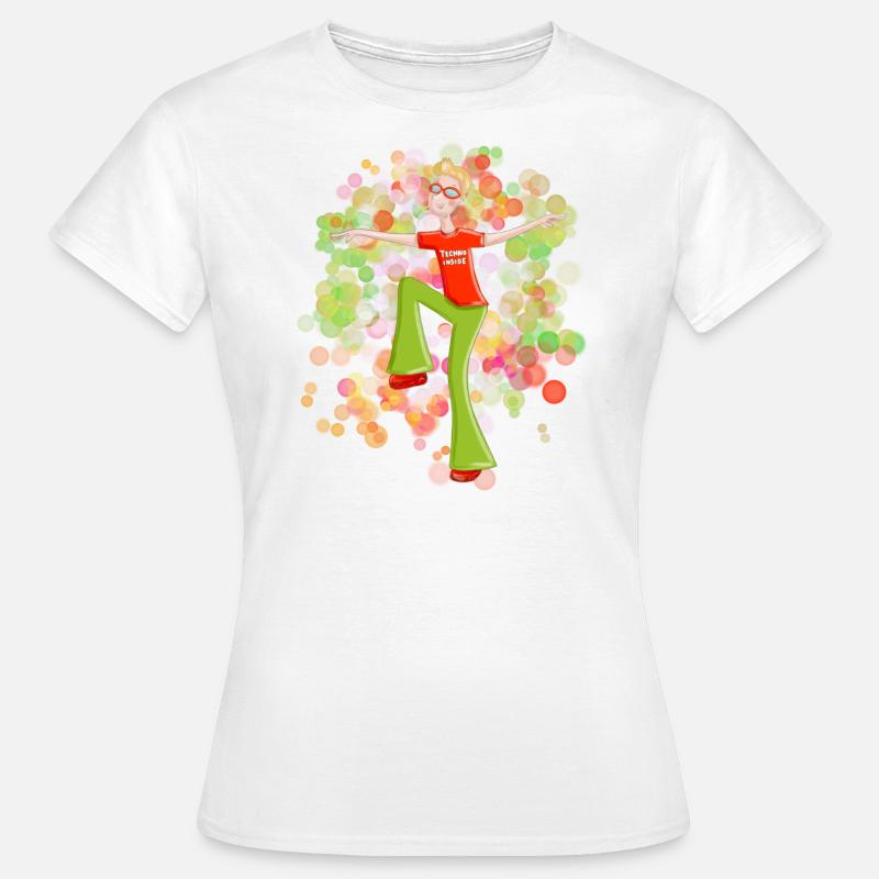 Dance2Trance - Techno inside - Women's T-Shirt - white