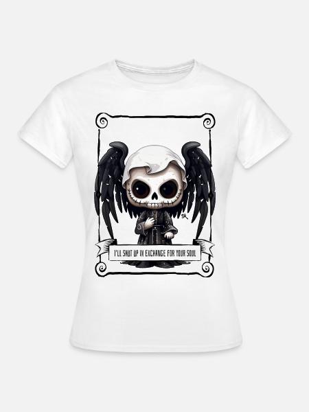 Angel - Skull - Frauen T-Shirt - Weiß