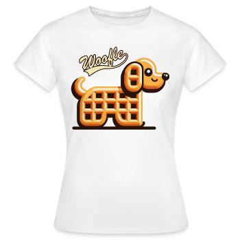 Woofle - T-shirt Femme - blanc - Devant - AI Model Female 172 dark (172cm)