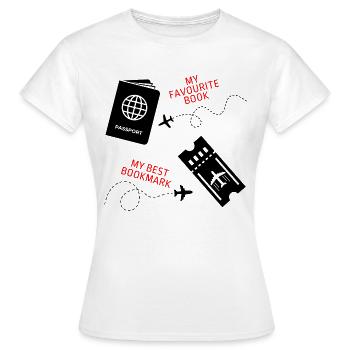 Reise - Frauen T-Shirt - Weiß - Vorne - AI Model Female 172 dark (172cm)