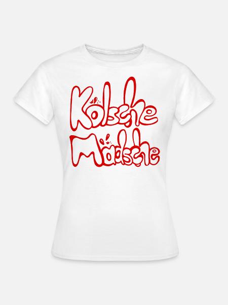 Kölsche Mädsche Kölner Mädchen Kölsch Mundart - Frauen T-Shirt - Weiß