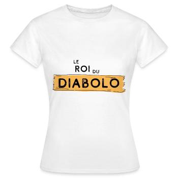 Cadeau humour diabolo cirque passion drôle - T-shirt Femme - blanc - Devant - AI Model Female 172 dark (172cm)