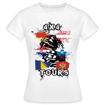 Tour de pays hors route - T-shirt Femme - blanc - Devant - AI Model Female 172 dark (172cm)