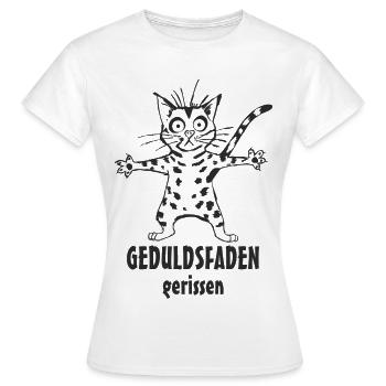 Fil de patience - T-shirt Femme - blanc - Devant - AI Model Female 172 dark (172cm)