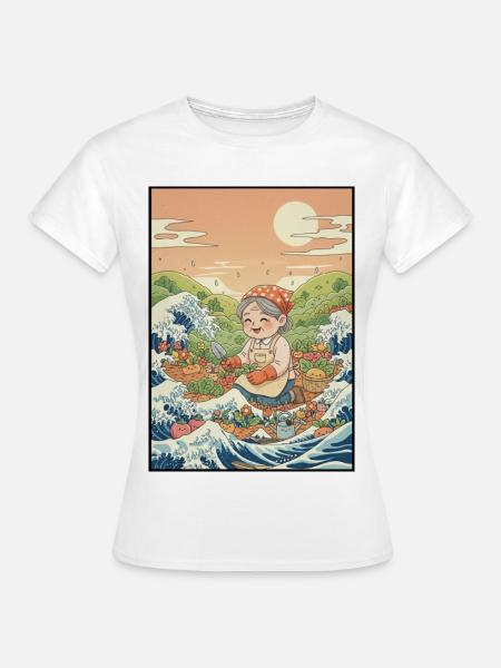 Gärtnerin Kawaii - Frauen T-Shirt - Weiß