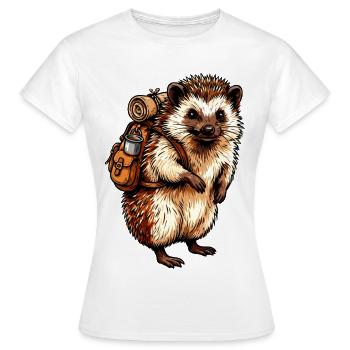 Hérisson d’extérieur - T-shirt Femme - blanc - Devant - AI Model Female 172 dark (172cm)
