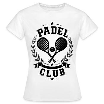 Padel Club Emblem - Frauen T-Shirt - Weiß - Vorne - AI Model Female 172 dark (172cm)
