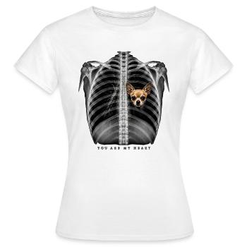 You Are My Heart - Women's T-Shirt - white - Front - AI Model Female 172 dark (172cm)