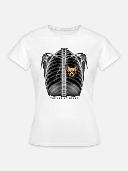 Du bist mein Herz - Frauen T-Shirt - Weiß