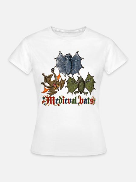 Mittelalterliche Fledermäuse - Frauen T-Shirt - Weiß