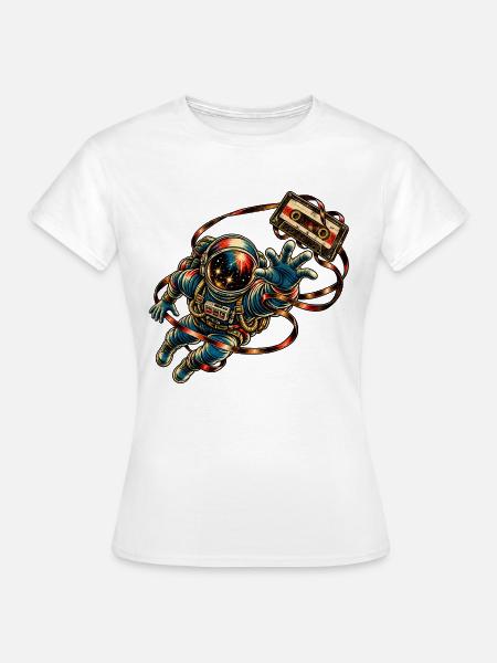 KOSMISCHER ROCKER | Mixtape - Frauen T-Shirt - Weiß