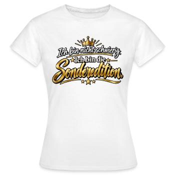 Ich bin die Sonderedition – Lustiger Spruch - Frauen T-Shirt - Weiß - Vorne - AI Model Female 172 dark (172cm)