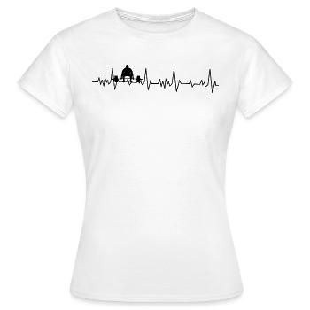 Kraftsport - Frauen T-Shirt - Weiß - Vorne - AI Model Female 172 dark (172cm)