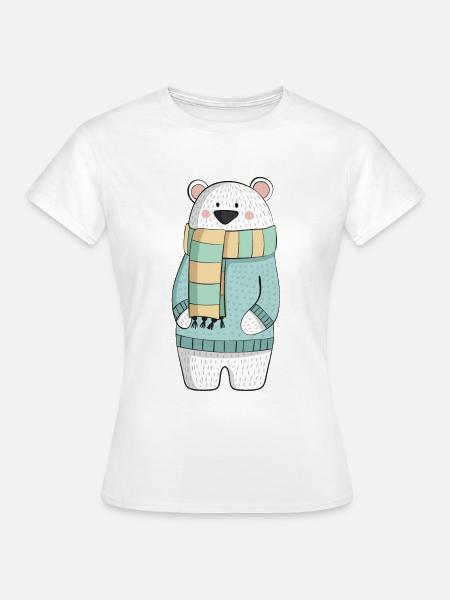 Eisbaer Winter - Frauen T-Shirt - Weiß