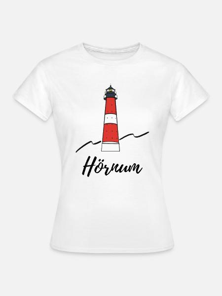 Leuchtturm Hörnum Sylt - Frauen T-Shirt - Weiß