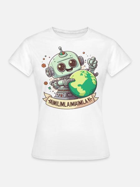 Die Zukunft der Intelligenz - Frauen T-Shirt - Weiß
