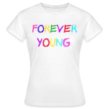 Young - Frauen T-Shirt - Weiß - Vorne - AI Model Female 172 dark (172cm)