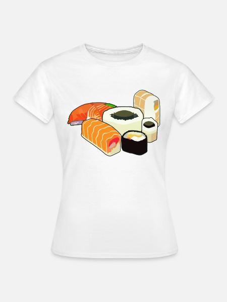 Sushi Illustration - Frauen T-Shirt - Weiß
