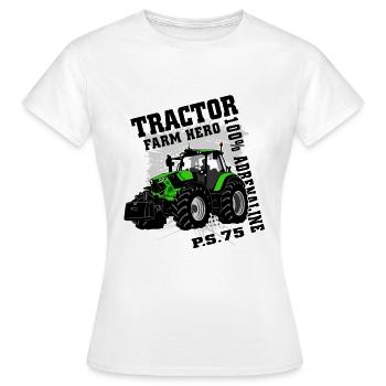 Tractor - tug - farmer - farmer - Women's T-Shirt - white - Front - AI Model Female 172 dark (172cm)