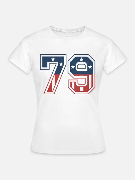 Number 79 USA - Women's T-Shirt - white