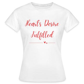 Heart's Desire Fulfilled - Women's T-Shirt - white - Front - AI Model Female 172 dark (172cm)