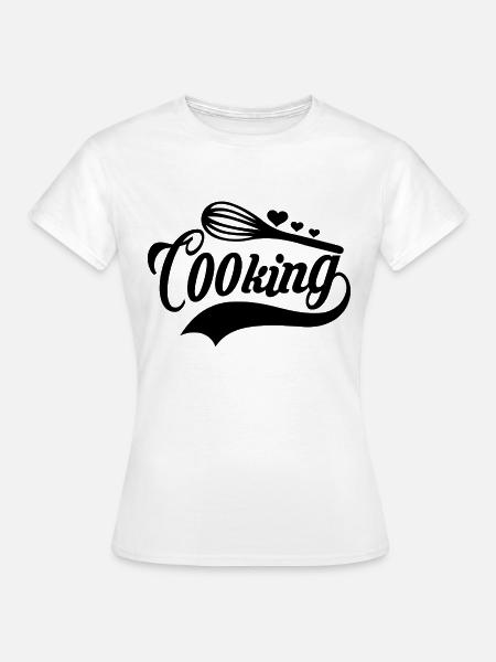 Cooking Kochen - Frauen T-Shirt - Weiß
