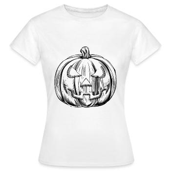 HALLOWEEN PUMPKIN - T-shirt Femme - blanc - Devant - AI Model Female 172 dark (172cm)
