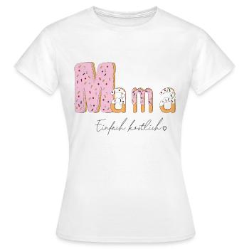 Mama einfach köstlich Cake - Frauen T-Shirt - Weiß - Vorne - AI Model Female 172 dark (172cm)