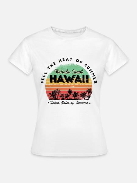 Hawaiianischer Sommer - Frauen T-Shirt - Weiß