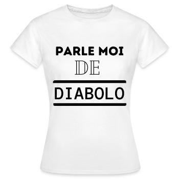 Cadeau humour diabolo cirque passion drôle - T-shirt Femme - blanc - Devant - AI Model Female 172 dark (172cm)