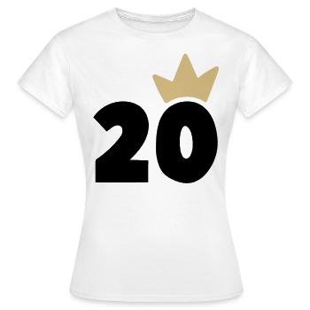 20 Krone Nummer 30 - Frauen T-Shirt - Weiß - Vorne - AI Model Female 172 dark (172cm)