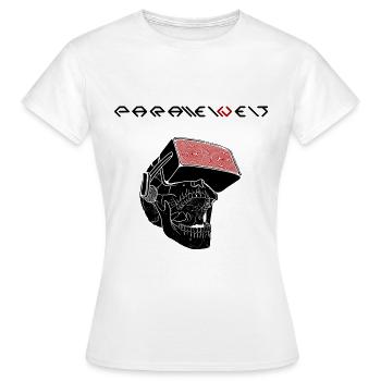 Noir de crâne du monde parallèle - T-shirt Femme - blanc - Devant - AI Model Female 172 dark (172cm)