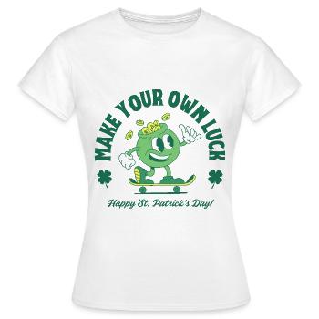 Faites votre propre chance - Saint-Patrick - T-shirt Femme - blanc - Devant - AI Model Female 172 dark (172cm)