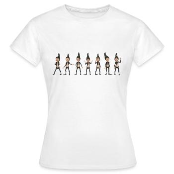 Sept nains - T-shirt Femme - blanc - Devant - AI Model Female 172 dark (172cm)