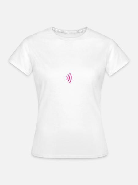 WiFi-Signal-T-Stück - Frauen T-Shirt - Weiß