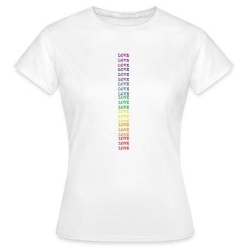 thumbnail Love vertical - Women's T-Shirt - white - Front - AI Model Female 172 dark (172cm)