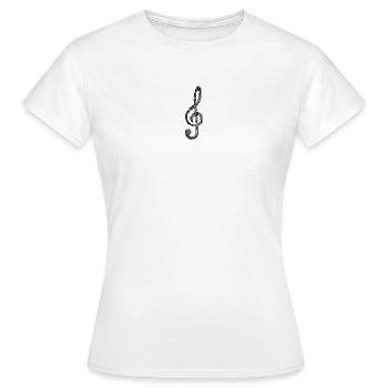 Clef - Women's T-Shirt - white - Front - AI Model Female 172 dark (172cm)
