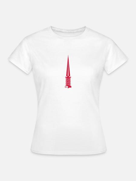 Dolch / dagger (1c) - Frauen T-Shirt - Weiß