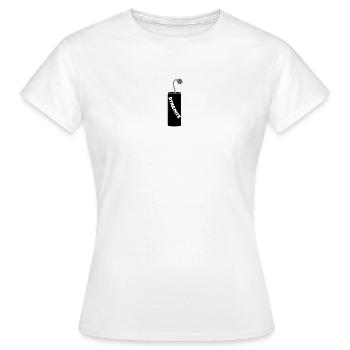Tige de dynamite brûlante - T-shirt Femme - blanc - Devant - AI Model Female 172 dark (172cm)