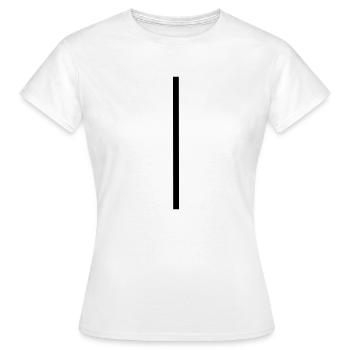 Ligne - T-shirt Femme - blanc - Devant - AI Model Female 172 dark (172cm)