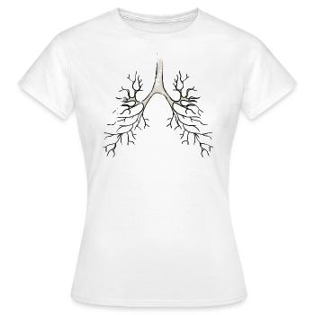 Bronchien Anatomie - Frauen T-Shirt - Weiß - Vorne - AI Model Female 172 dark (172cm)