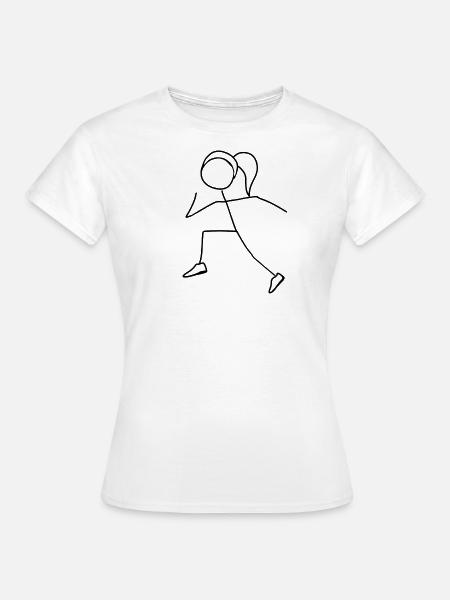 läuferin sport - Frauen T-Shirt - Weiß