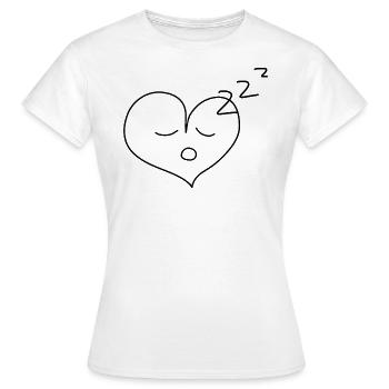Dormir fatigué - T-shirt Femme - blanc - Devant - AI Model Female 172 dark (172cm)