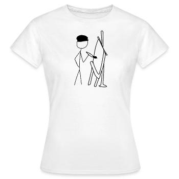 artist draughtsman - Women's T-Shirt - white - Front - AI Model Female 172 dark (172cm)