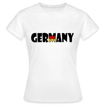 Allemagne - Allemagne - T-shirt Femme - blanc - Devant - AI Model Female 172 dark (172cm)