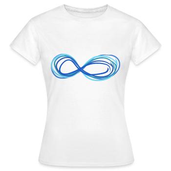 unendlich unendlichkeit - Frauen T-Shirt - Weiß - Vorne - AI Model Female 172 dark (172cm)
