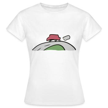 conduire la voiture - T-shirt Femme - blanc - Devant - AI Model Female 172 dark (172cm)